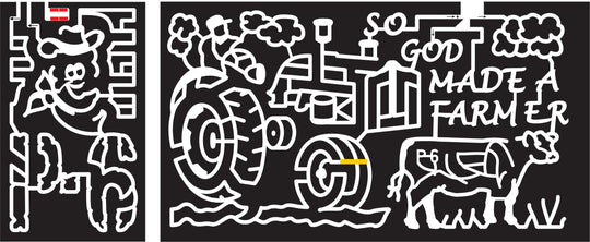 15_TX_Montgomery 2015, Texas, Montgomery, So God Made A Farmer, Clouds, Cows, P-6, Tractor, Farm, Farming, Ranch, Cowboy Hat, Face,