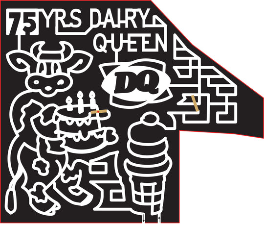 15_VA_Harrisonburgh 2015, Virginia, Harrisonburg, 75 years, Dairy Queen, DQ, logo, ice cream cone, cow, birthday cake