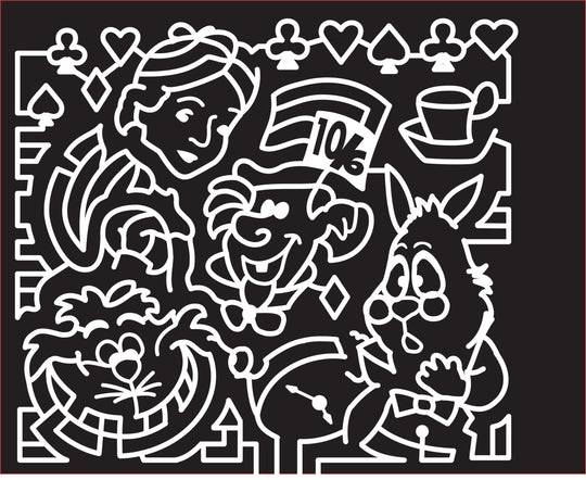 16_CO_Holyoak, 2016, Colorado,Cat, bunny, rabbit, Alice, Alice Wonderland, Cup, Heart, Spade, clover, clock, movie, Alice in Wonderland