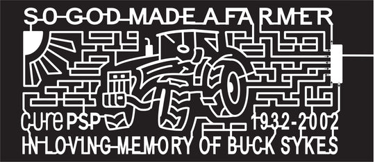 16_FL_Elkton, 2016, Florida, tractor, god made a farmer, farmer, logo, cure psp logo, sun