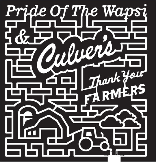 16_IA_Long Grove, 2016, Iowa, Culvers, thank you farmer, tractor, clouds, barn, logo, pride of the wapsi