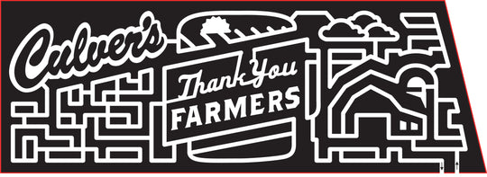 16_KY_Georgetown, 2016, Kentucky, Culvers, Thank You, farmer, barn, clouds, logo