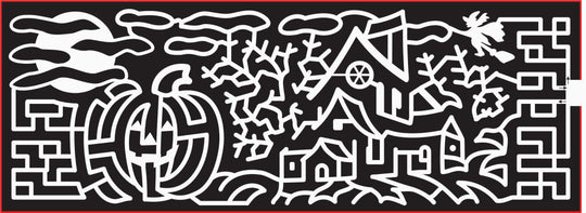 16_ME_Corinna, 2016, Maine, Corinna, halloween, cloud, clouds, moon, pumpkin, jack-o-latern, house, haunted house, witch, tree, mansion