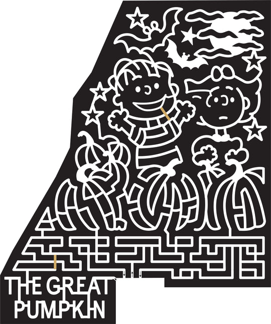 16_NY_Schaghticoke, 2016, New York, peanuts, great pumpkin, linus, sally, pumpkins, bat, bats, star, moon, clouds, halloween