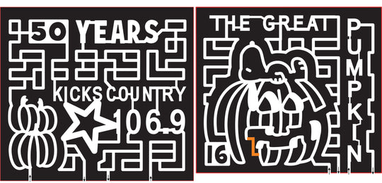 16_TN_Sparta, 2016, Tennesse, star, pumpkin, radio logo, 50 years, snoopy, great pumpkin, peanuts