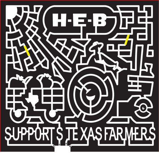 16_TX_Hondo, 2016, Texas, hondo, tractor, trailer, texas state, state outline, sun, farmer, logo, H.E.B logo