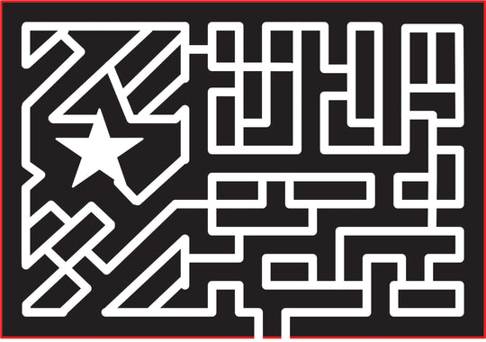 16_TX_Sadler, 2016, Texas, star, labyrinth, texas flag