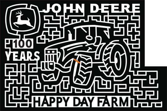 18 NJ Manalapan john deere logo  happy day farm tractor 100 years