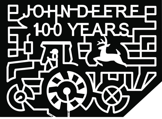 18_CA_Chatsworth john deere 100 years tractor deer wagon wheel
