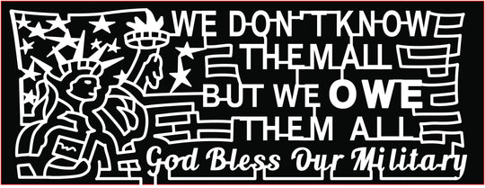 18_CA_Temecula Statue of liberty we don't know them all but we owe them all God bless our Military flag stars patriotic