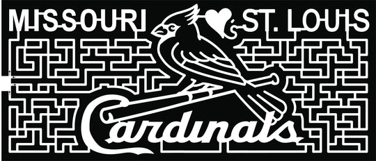 18_Mo_Jefferson City Missouri St. Louis Cardinals baseball heart bird