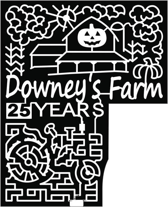 18_ONT_Caledon Downey's farm 25 years tractor barn pumpkin cornstalks clouds sun