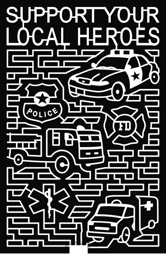 18_UT_Layton support your local heroes police officer badge fireman fire truck ambulance medicine medical