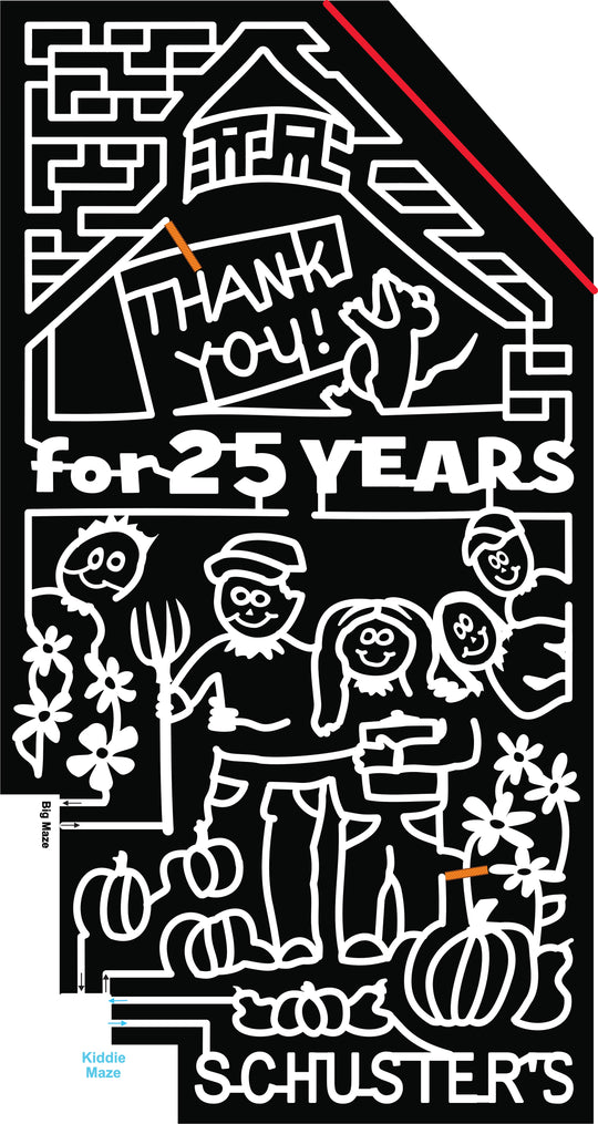 18_WI_Deerfield thank you for 25 years schuster's pumpkin pumpkins flowers barn mouse family pitch fork mom dad children