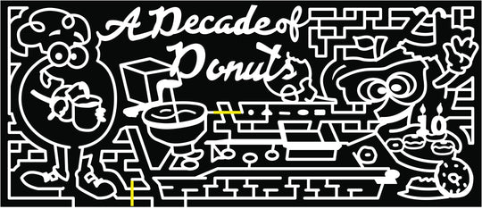 18_Water Mill_NY a decade of donuts donut machine 10 candles party hat donut man icing spoon
