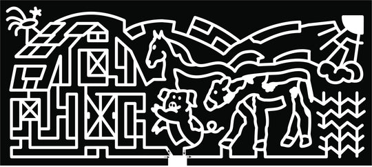 2017  17_GA_Bloomingdale, corn, wheat, plant, sun, cloud, barn, chicken, rooster, pig, horse, farm, animal.jpg