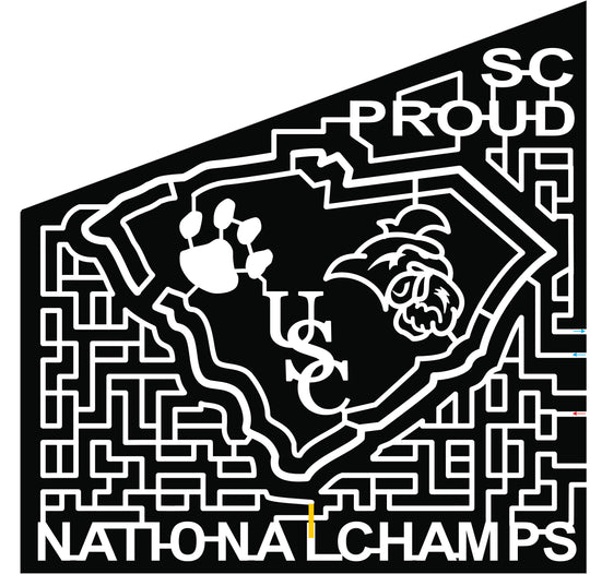 2017 17_SC_Bennettsville, rooster, paw print, clemson, USC, state ouline, South Carolina.jpg