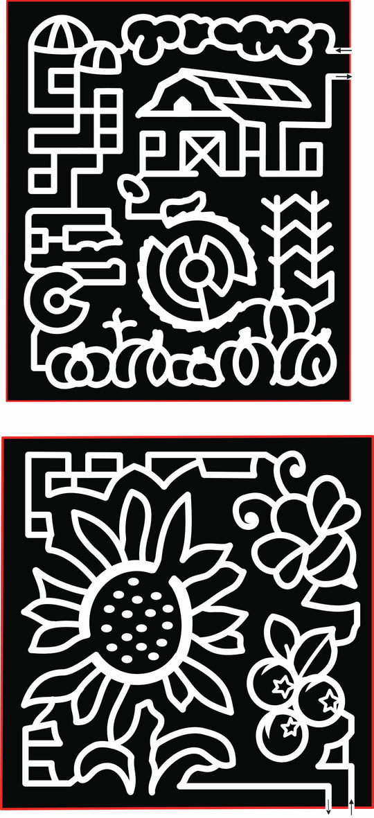 20_NB_Aulac, flower, sunflower, berries, blueberry, bee, bug, tractor, farm, corn, pumpkin, barn, silo, grain bin, cloud, plant .jpg