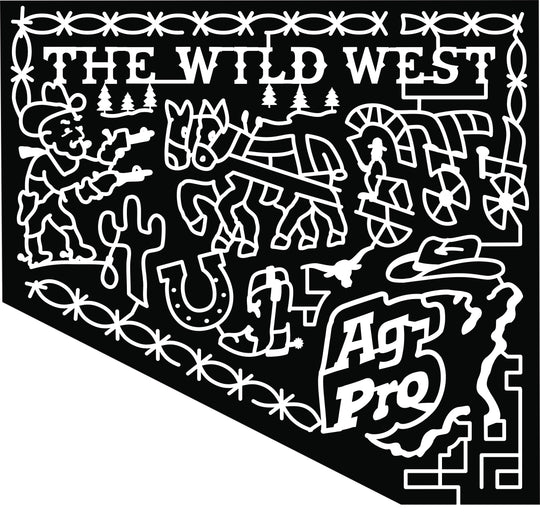 21_AL_Boaz wild west horse cowboy hat boot gun skull wagon ag pro