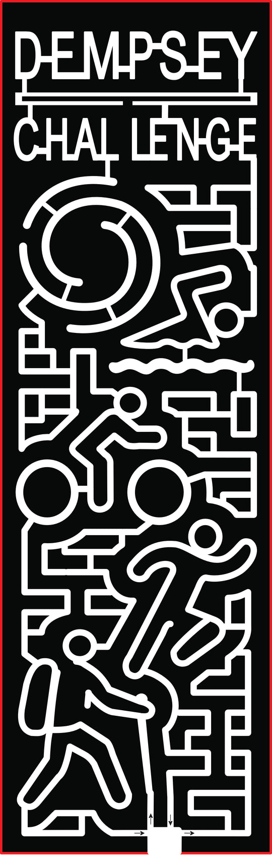 21_ME_Corinna dempsey challenge logo swim swimming bicycling bicycle run hike