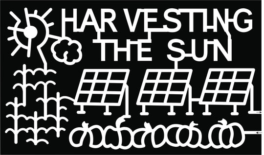 21_NY_Scottsville sun solar panel pumpkin corn cloud power