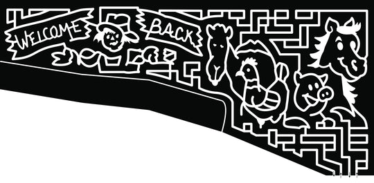 21_OH_Madison horse chicken pig camel welcome back banner scarecrow