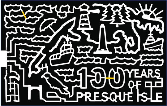 21_PA_Waterford presque isle ship sun tree monument 100 years umbrella waves bird arch