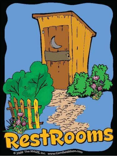 Outhouse Restroom Sign