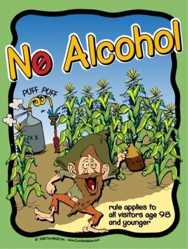 No Alcohol Sign - The MAiZE