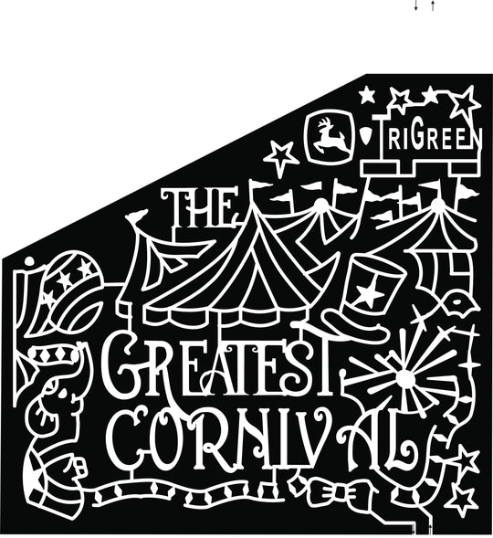 22_AL_Boaz John Deer TriGreen Carnival Elephant Top Hat Ball Circus Tent Stars