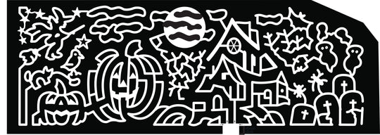 22_CA_Lathrop Pumpkin Haunted House Ghost Tombstone Witch Moon Cat Bird Jack-O-Lantern