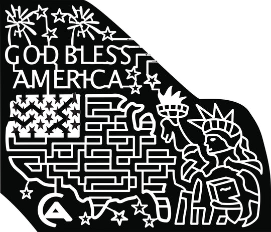 22_CO_Ignacio Fireworks God Bless America Statue of Liberty USA Logo Flag