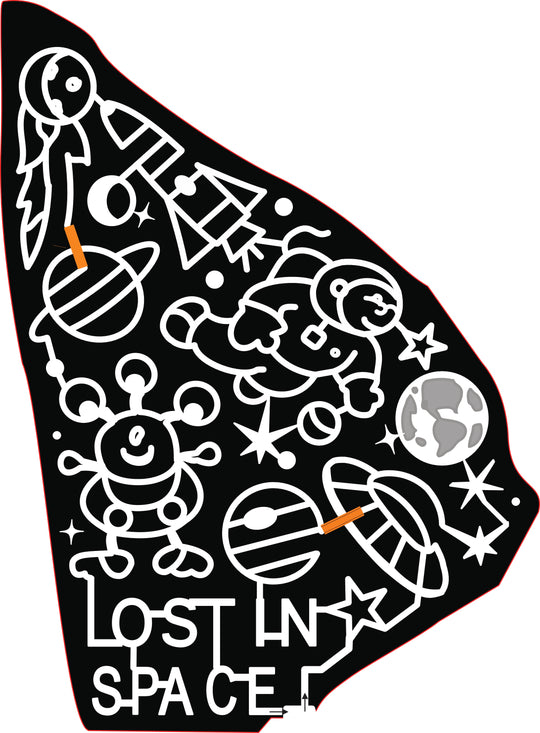 22_MA_Danvers Lost in Space Alien Rocket Planet Stars Astronaut Earth Space Ship Moon