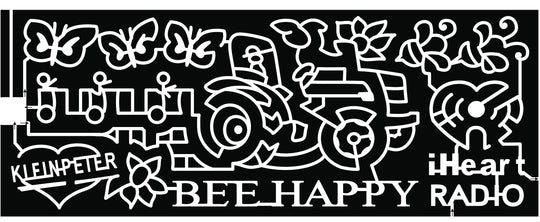 22_LA_Baton_Rouge Butterfly Tractor Ride iHeart Radio Bee Happy Flower Bird Farmer Logo