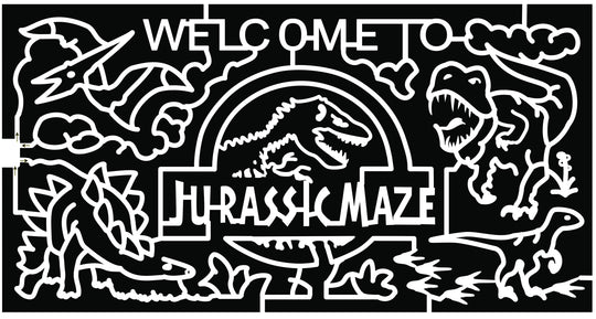 22_MD_Gambrills Jurassic Maze Pterodactyl Stegosaurus T-Rex Raptor