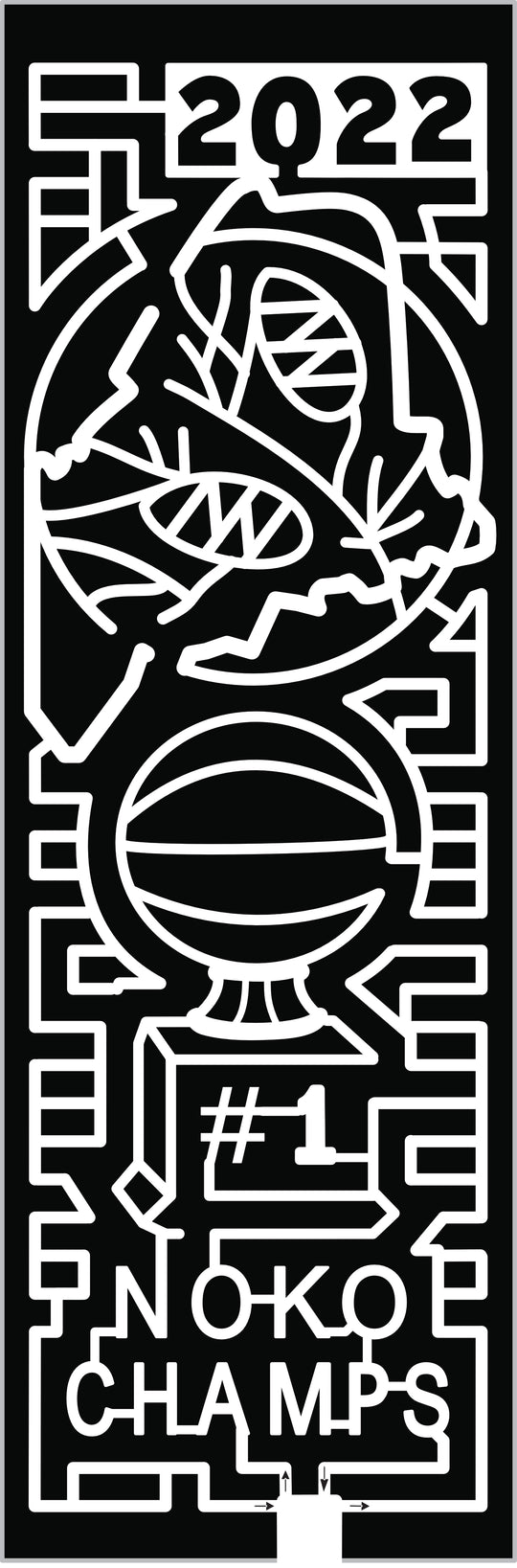 22_ME_Corinna NOKO Champs #1 Basketball Trophy Plant