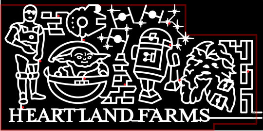 22_MO_Bourbon Star Wars C3P0 Yoda R2D2 Chewbacca Millennium Falcon Stars