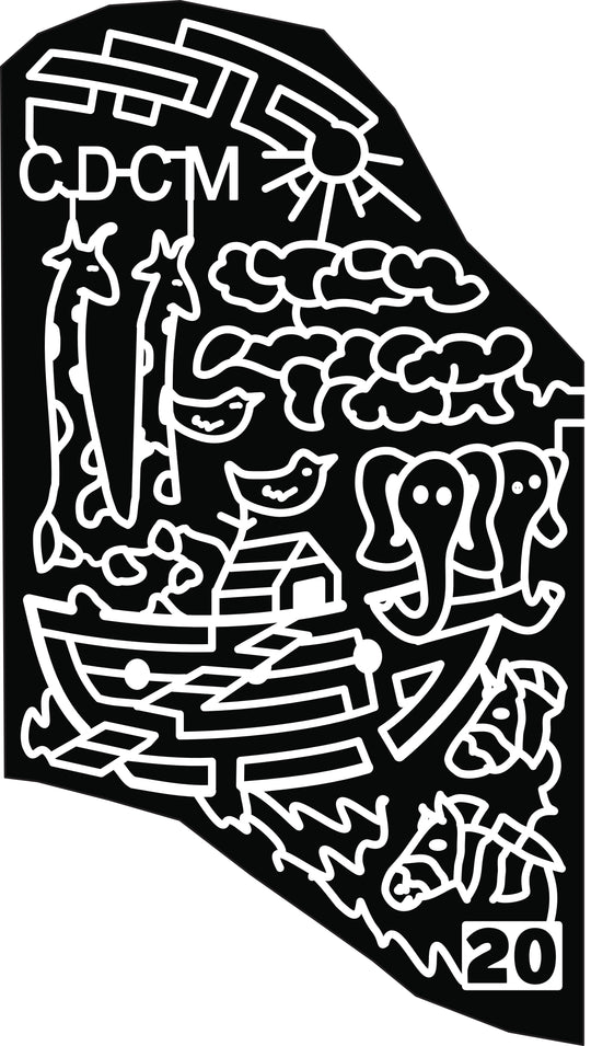 22_NC_Charlotte CDCM Sun Giraffe Cloud Bird Elephant Boat Horse Noah's Ark