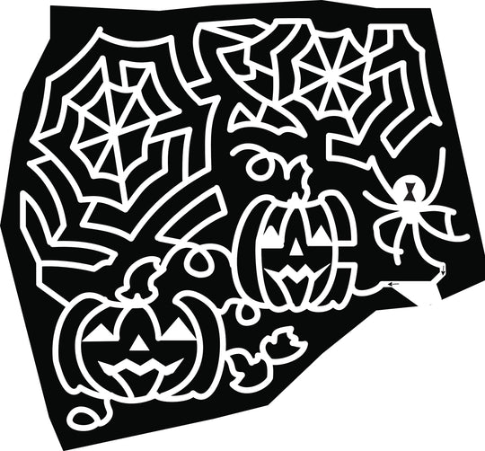 22_NC_Ruffin1 Spider Web Black Widow Jack-o-Lantern Pumpkin