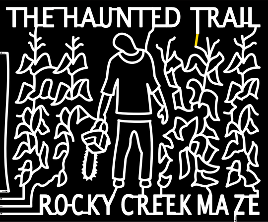 22_TX_Moulton halloween, haunt, corn, chainsaw, people,