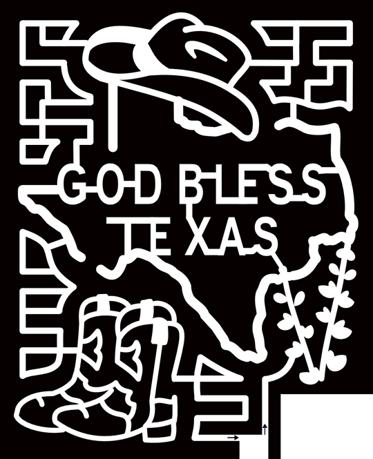 22_TX_Robstown texas, western, cowboy, boots, hat, flower, god bless, state