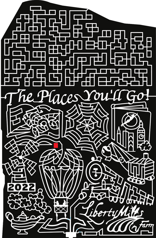 22_VA_Somerset book, car, hot air ballon, lamp, train, windmill, book, movie, spider web