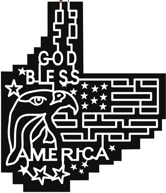 22_WV_Milton America, flag, eagle, star, god, bless, patriotic