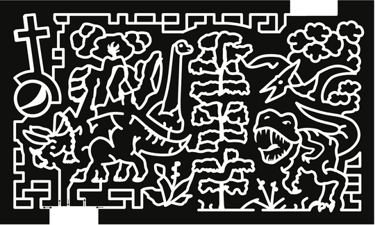 22_WY_Casper dinosaur, volcano, tree, cloud, cross, Pepsi