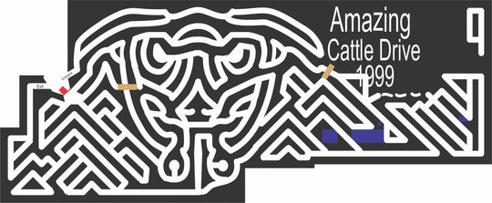 Design | 1999_CA_Rough___Ready B California, cattle, Animal, shape