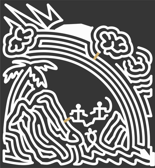 Design | 1999_HI_Hawaii Hawaii, rainbow, Water, surf, turtle, Cloud, Sun, palm, Tree