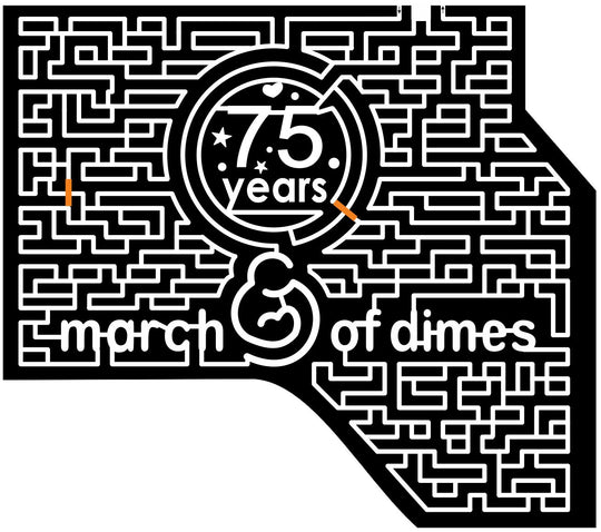 Atkins Iowa IA 2013 march of dimes, number, logo, cause, 75 years, charity, sponsor, Years, paths.jpg