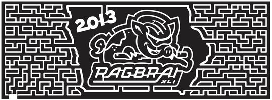 Donnellson Iowa IA 2013 Pig, Hog, Racing, Race, run, state, shape, logo, paths, ragbrai.jpg