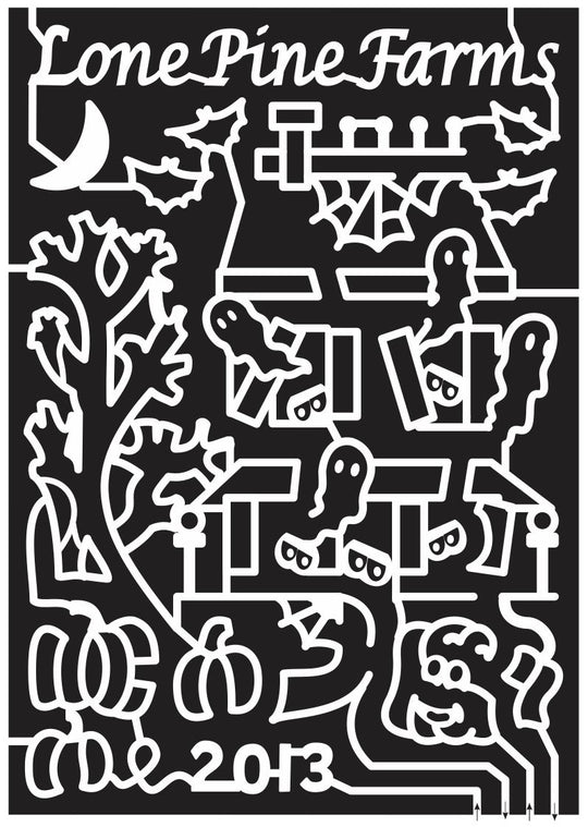 Junction City Oregon OR 2013 Ghost, bat, Moon, Tree, branch, Pumpkin, spookley, House, haunted, spiderweb, web, lone, pine, Halloween.jpg