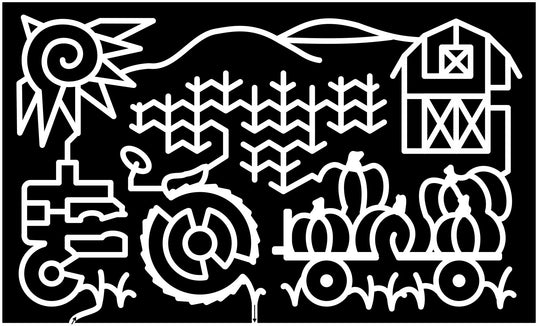 Kamuela Hawaii HI 2013 Pumpkin, Corn, Sun, Barn, farm, Tractor, Wagon, wheel, Stalk, Grass.jpg